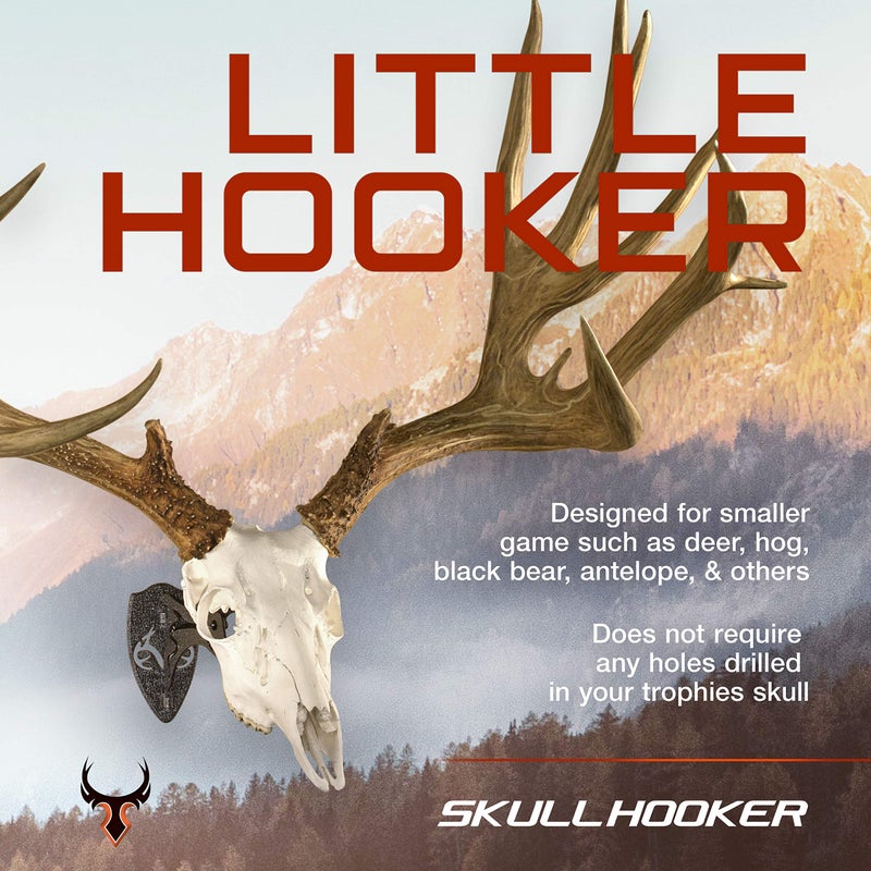 Skull Hooker Realtree Edition Little Hooker Trophy Mount - Perfect Kit for Hanging and Mounting Hogs, Aoudad, Alligator, Black Bear Skulls for Display, Robust Brown - Image 2